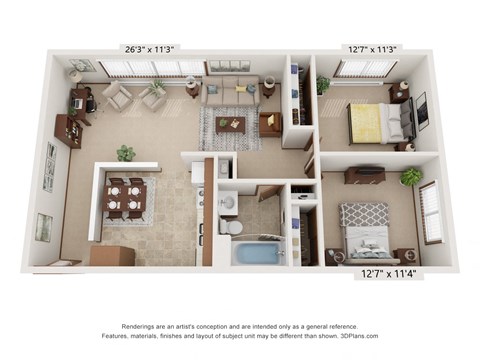 Timberland At Crestbruck_Two Bedroom B